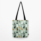 Cat breeds pattern kitty kittens cats tabby siamese white tortoiseshell Tote Bag Gallery Image 2
