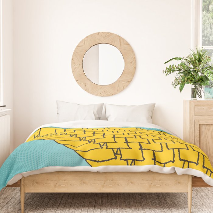 Chill Chill Chill! | Blue Edition Duvet Cover Gallery Image 3