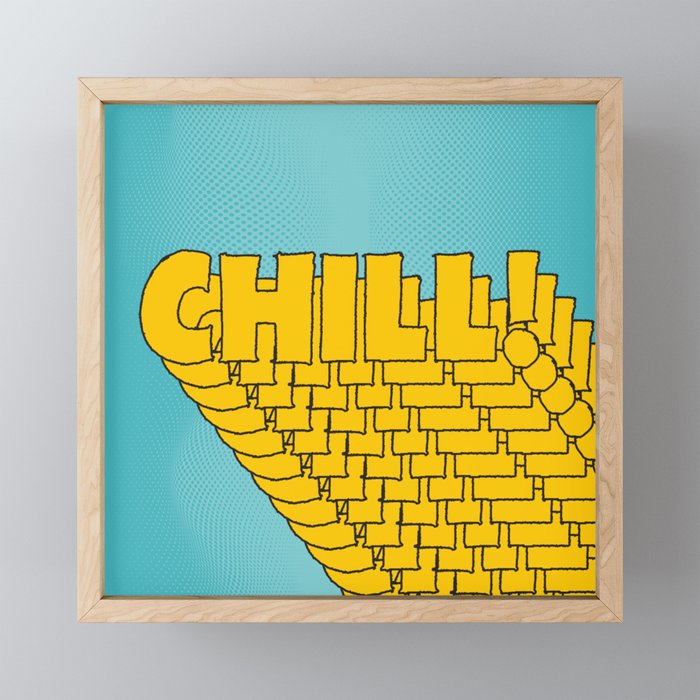 Chill Chill Chill! | Blue Edition Mini Art Print Gallery Image 1