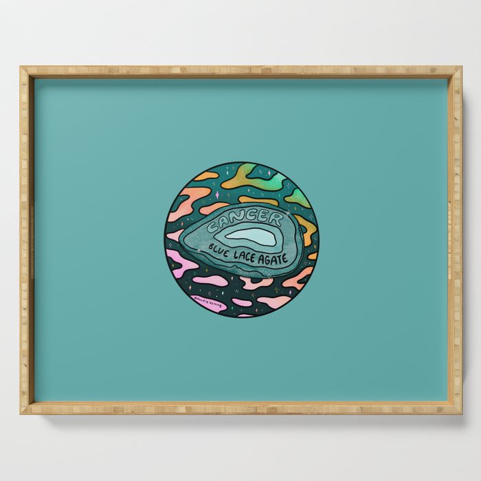 Cancer Crystal Serving Tray Gallery Image 1