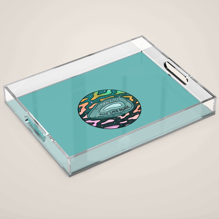 Cancer Crystal Acrylic Tray Gallery Image 1