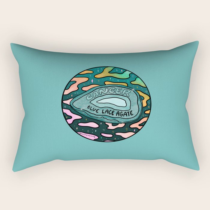 Cancer Crystal Rectangular Pillow Gallery Image 2