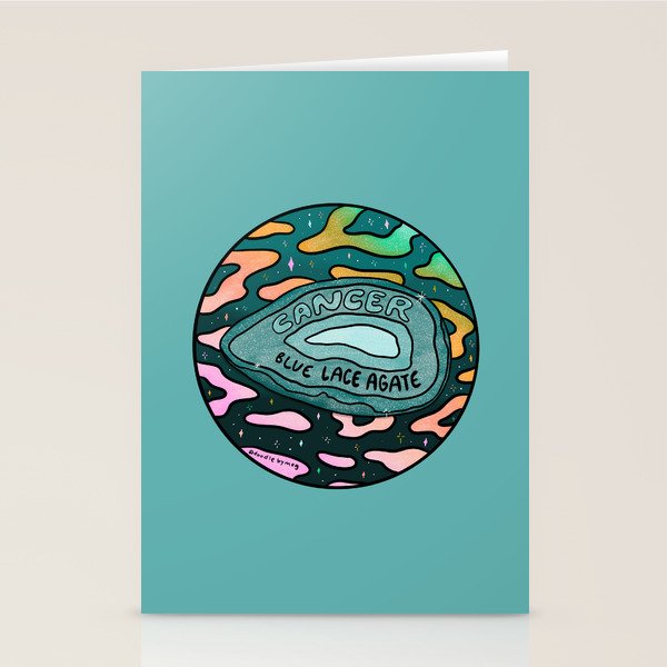 Cancer Crystal Stationery Card Gallery Image 2