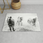 Running with the horses Rug Gallery Image 1