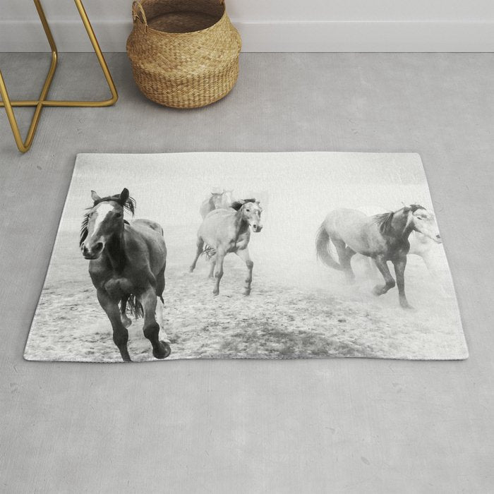 Running with the horses Rug Gallery Image 1