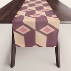 Retro Geometric Bloom Revival Table Runner Gallery Image 1