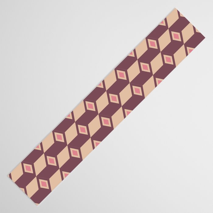 Retro Geometric Bloom Revival Table Runner Gallery Image 3