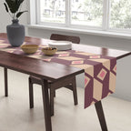 Retro Geometric Bloom Revival Table Runner Gallery Image 2