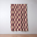 Retro Geometric Bloom Revival Window Curtain Gallery Image 3