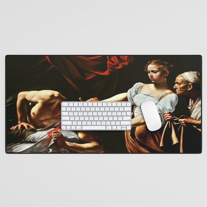 Caravaggio - Judith Beheading Holofernes Desk Mat Gallery Image 1