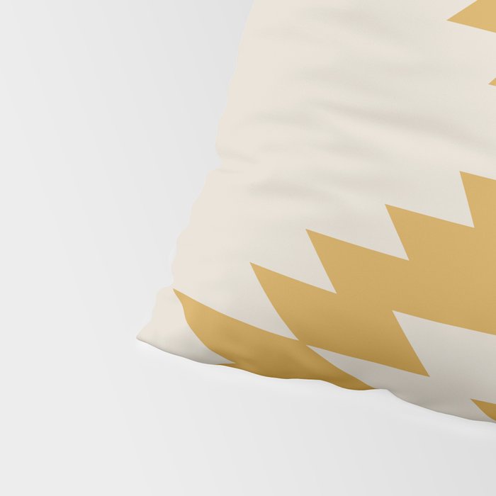 Southwestern Minimalism - Golden Yellow Neutral Beige Pillow Sham Gallery Image 4