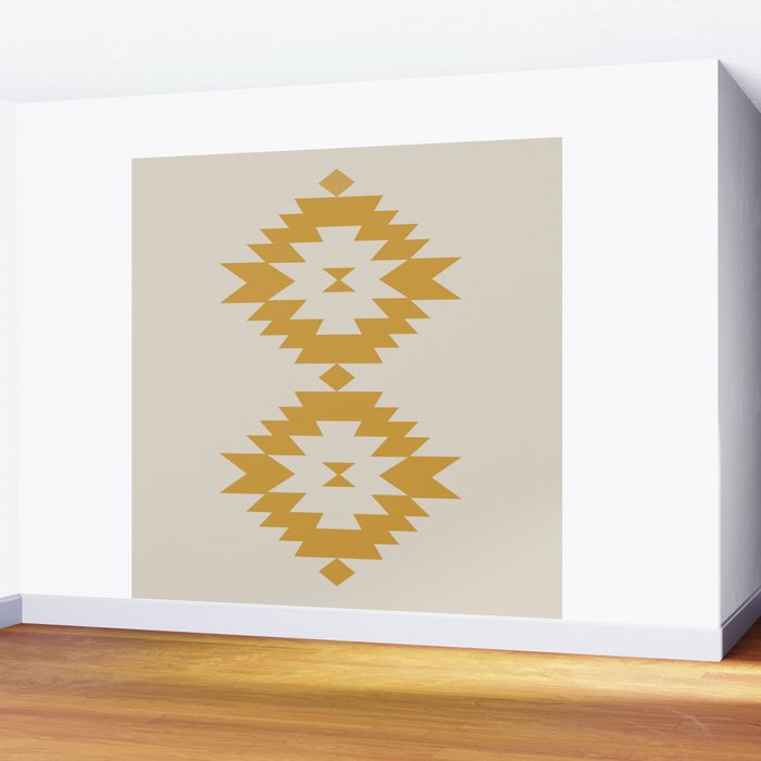 Southwestern Minimalism - Golden Yellow Neutral Beige Wall Mural Gallery Image 2