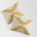 Southwestern Minimalism - Golden Yellow Neutral Beige Pillow Sham Gallery Image 3