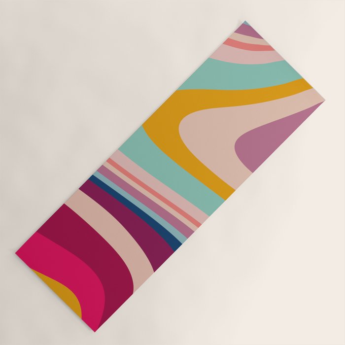 Boho Fluid Abstract Yoga Mat Gallery Image 1