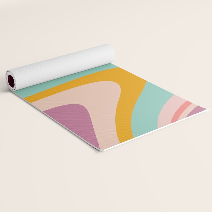 Boho Fluid Abstract Yoga Mat Gallery Image 2