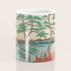 Spring Blossoms and Pond Ukiyo-e Japanese Art Coffee Mug Gallery Image 4