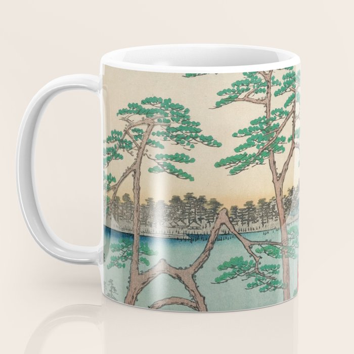 Spring Blossoms and Pond Ukiyo-e Japanese Art Coffee Mug Gallery Image 3