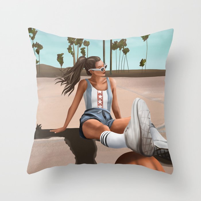 West Coast Vibes Throw Pillow Gallery Image 6
