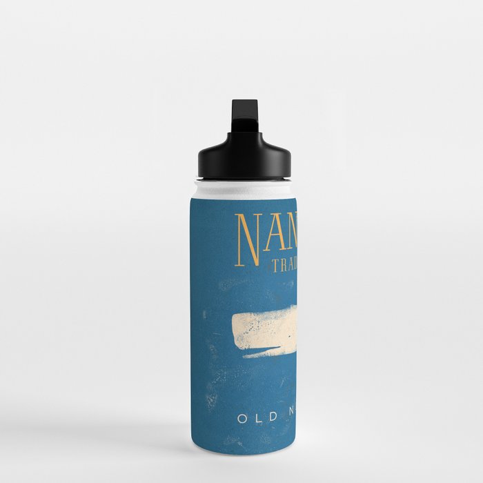 Nantucket Whale Nautical Beach Ocean Cottage Marine Water Bottle Gallery Image 3