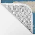 Nantucket Whale Nautical Beach Ocean Cottage Marine Bath Mat Gallery Image 2