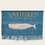 Nantucket Whale Nautical Beach Ocean Cottage Marine Wall Hanging Gallery Image 1