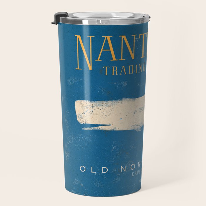 Nantucket Whale Nautical Beach Ocean Cottage Marine Travel Mug Gallery Image 3