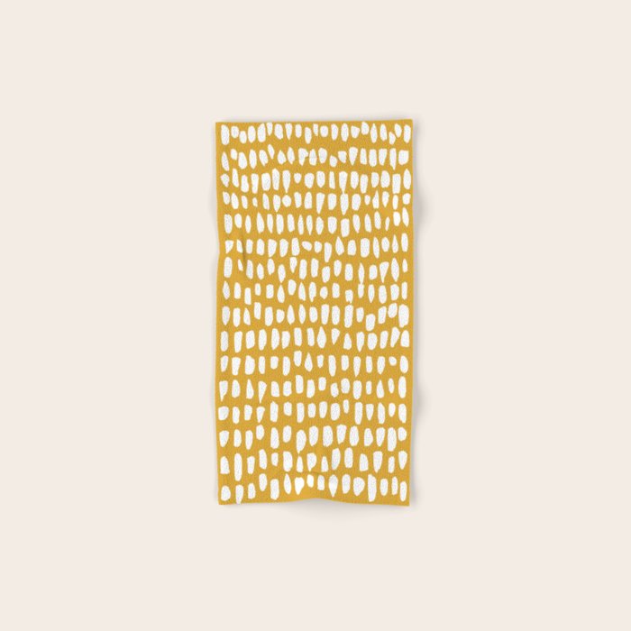 Dots (Mustard Yellow) Towels Gallery Image 1