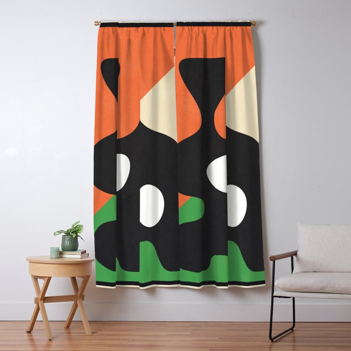 Abstract Art Vase 14 Window Curtain Gallery Image 1