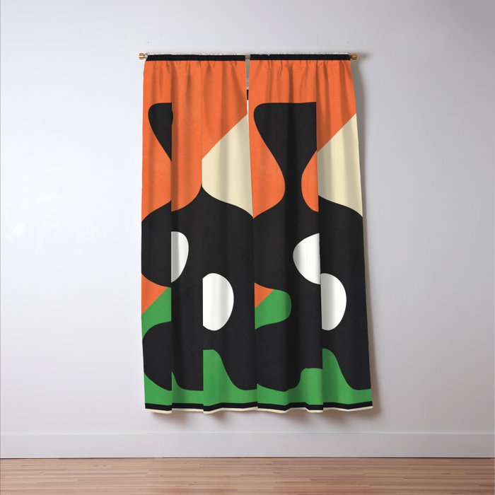 Abstract Art Vase 14 Window Curtain Gallery Image 3