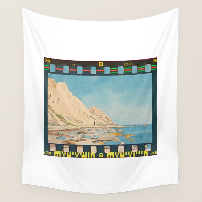 Technicolor Coastal Beach Wall Tapestry Gallery Image 4