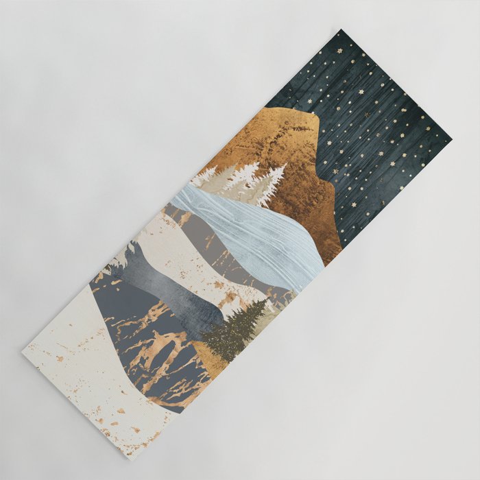 Winter Stars Yoga Mat Gallery Image 1
