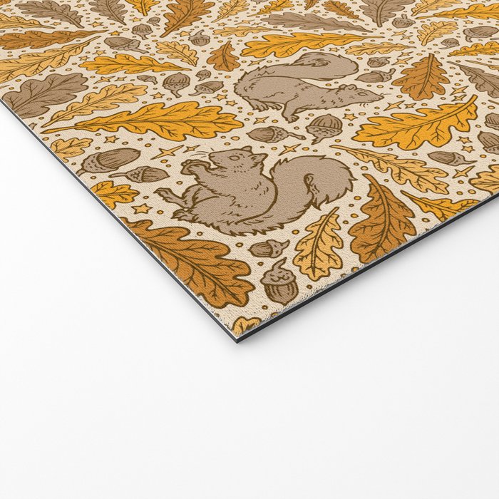 Oak & Squirrels | Autumn Yellows Palette Welcome Mat Gallery Image 2