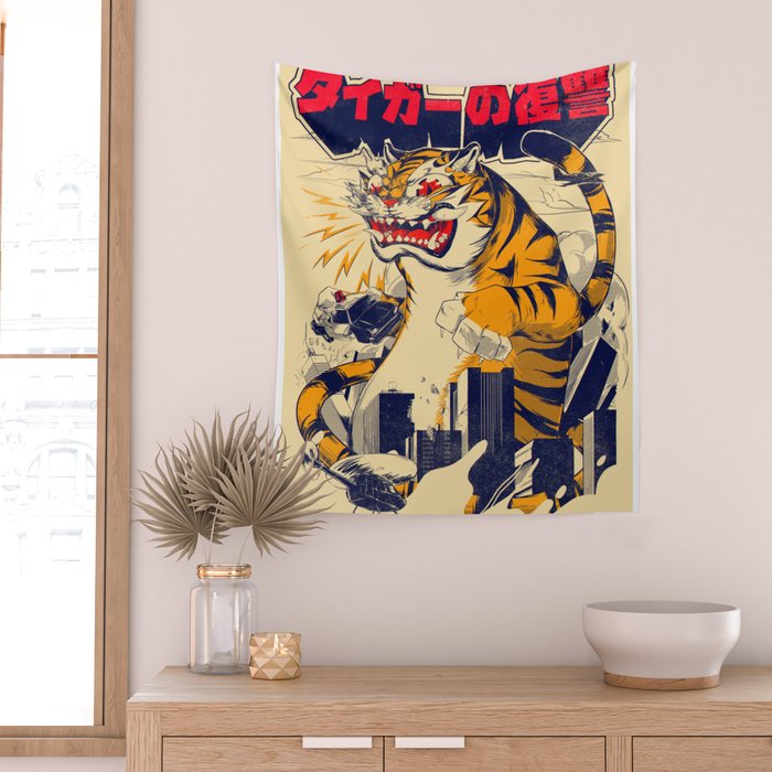 The Revenge of the Tiger Wall Tapestry Gallery Image 2
