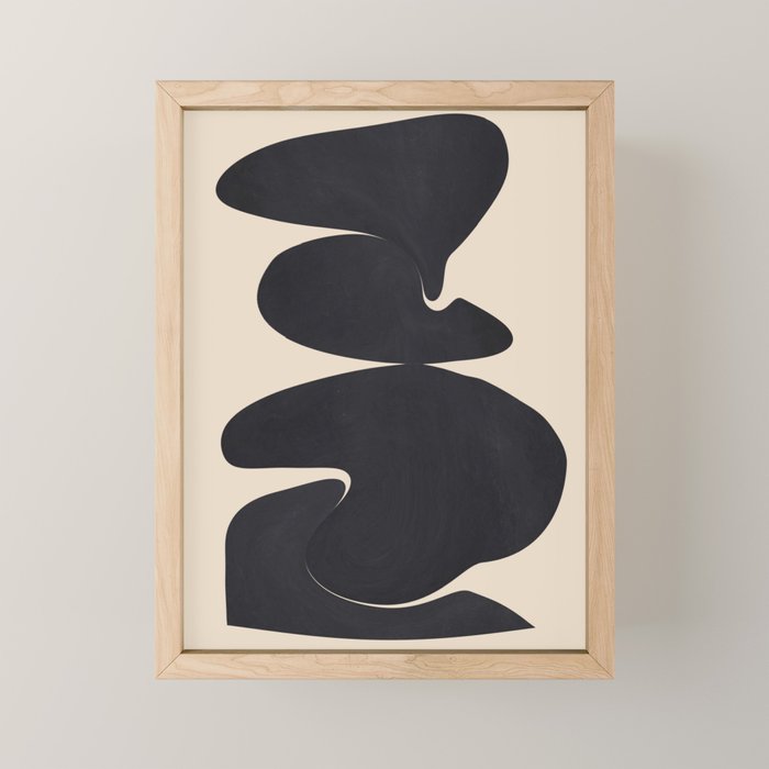 Modern Abstract Shapes 114 Mini Art Print Gallery Image 1