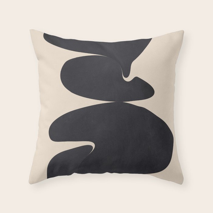 Modern Abstract Shapes 114 Throw Pillow Gallery Image 6