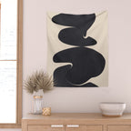 Modern Abstract Shapes 114 Wall Tapestry Gallery Image 2