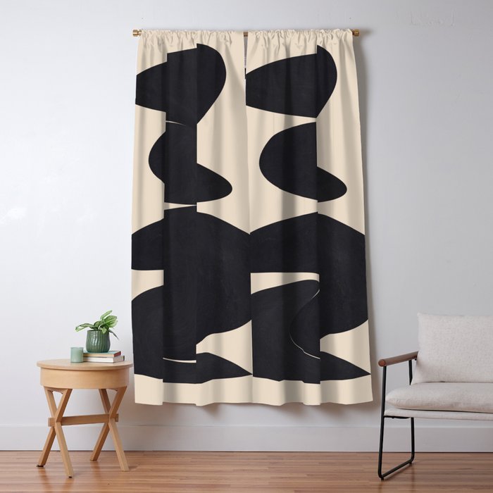 Modern Abstract Shapes 114 Window Curtain Gallery Image 5