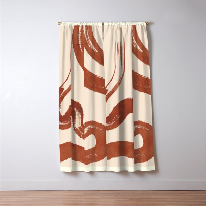 Abstract line art 129 Window Curtain Gallery Image 3