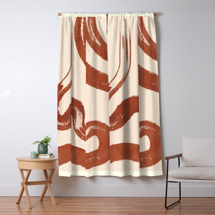 Abstract line art 129 Window Curtain Gallery Image 5