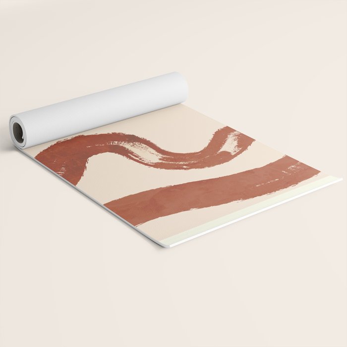 Abstract line art 129 Yoga Mat Gallery Image 2
