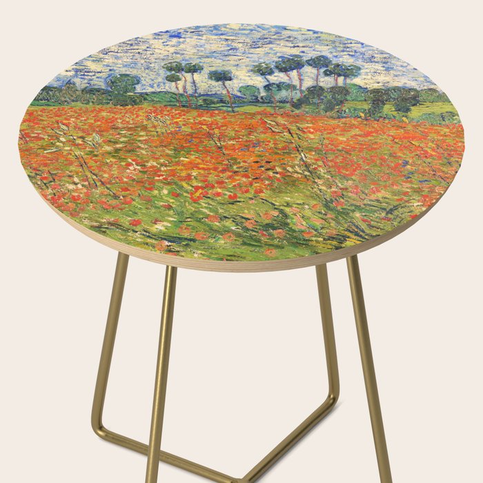Poppy Field by Vincent van Gogh, 1890 painting Side Table Gallery Image 2