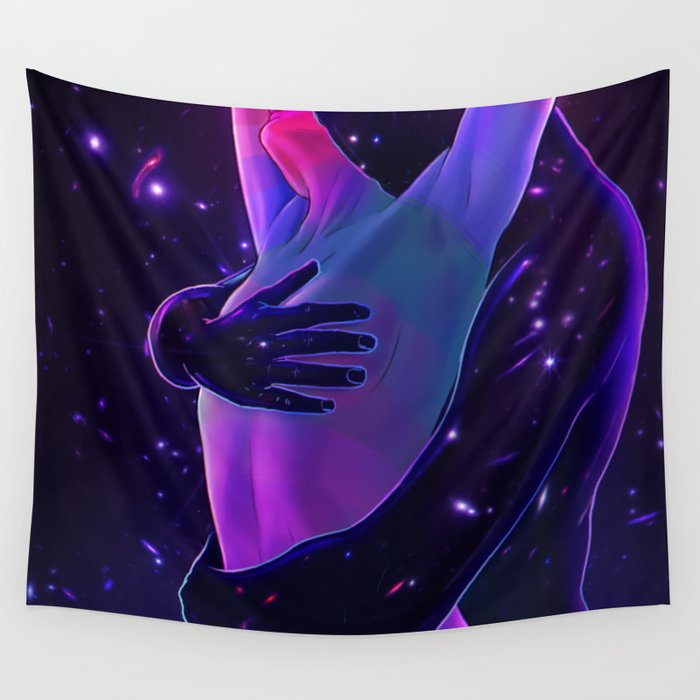 Cosmic Lovers 4 Wall Tapestry Gallery Image 4