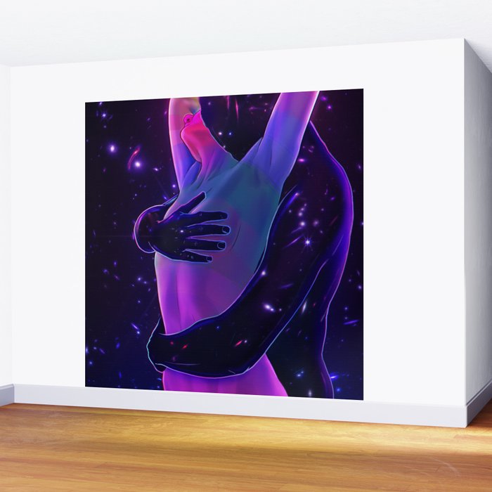 Cosmic Lovers 4 Wall Mural Gallery Image 2