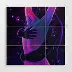Cosmic Lovers 4 Wood Wall Art Gallery Image 1