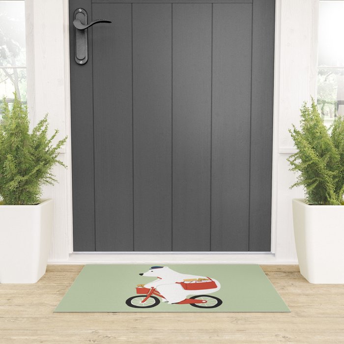 Polar bear postal express Welcome Mat Gallery Image 3