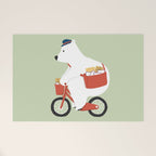 Polar bear postal express Welcome Mat Gallery Image 1