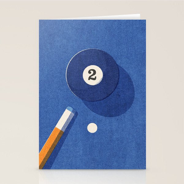 BALLS / Billiards - ball 2 I Stationery Card Gallery Image 1