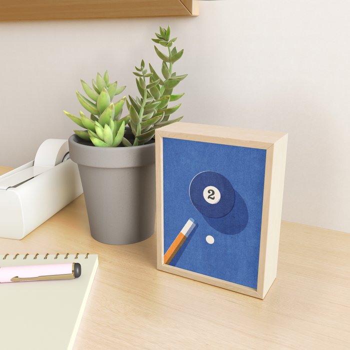 BALLS / Billiards - ball 2 I Mini Art Print Gallery Image 2