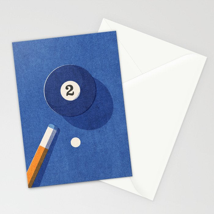 BALLS / Billiards - ball 2 I Stationery Card Gallery Image 2