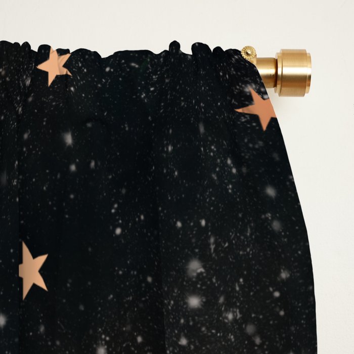 Starry winter night  Window Curtain Gallery Image 2
